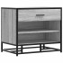 Banco zapatero madera de ingeniería gris sonoma 60x40x53,5