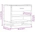 Banco zapatero madera de ingeniería gris sonoma 60x40x53,5