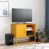 Mueble para TV de acero gris antracita 100,5x39x60,5