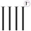 Patas para mesa de centro 4 uds acero negro 72-74 cm