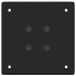 Patas para mesa de centro 4 uds acero negro 72-74