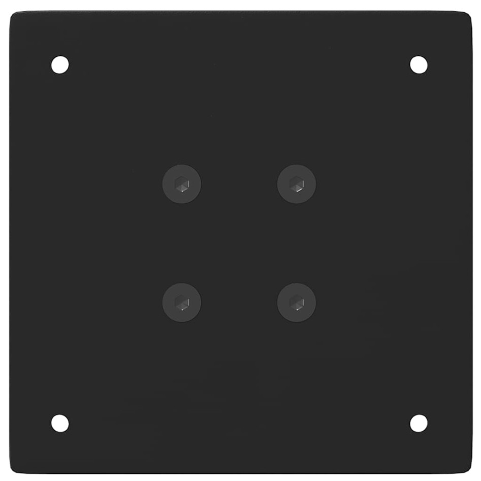 Patas para mesa de centro 4 uds acero negro 72-74