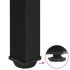 Patas para mesa de centro 4 uds acero negro 72-74