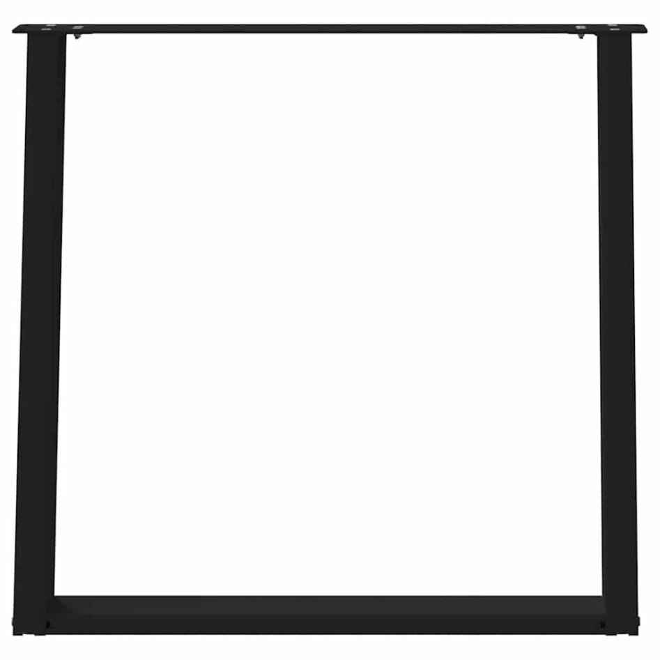 Patas para mesa comedor forma U 2uds acero negro