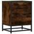 Mesitas noche 2 uds madera ingeniería roble ahumado 40x31x50
