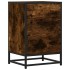 Mesita noche madera ingeniería roble ahumado 40x34,5x60cm