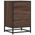 Mesita noche madera ingeniería roble marrón 40x34,5x60cm