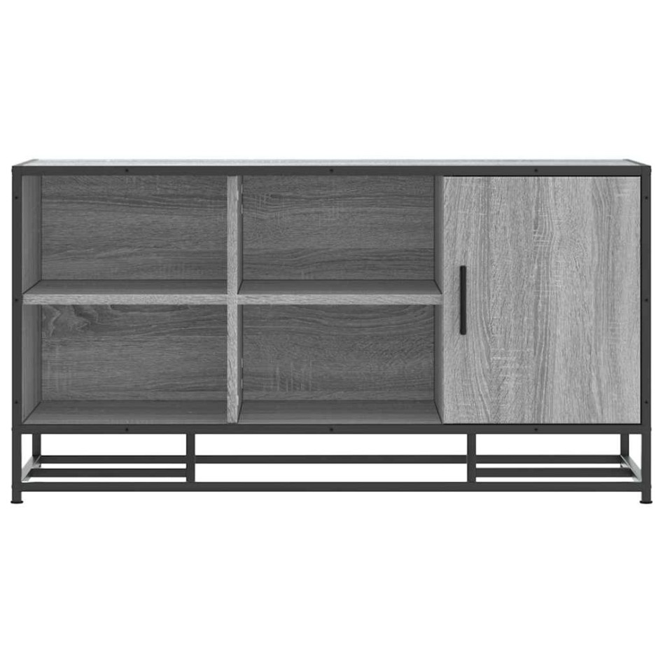 Banco zapatero madera de ingeniería gris sonoma 100x40x53,5