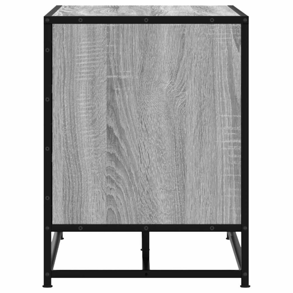 Banco zapatero madera de ingeniería gris sonoma 100x40x53,5