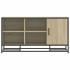Banco zapatero madera de ingeniería roble sonoma 100x40x53,5
