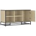 Banco zapatero madera de ingeniería roble sonoma 100x40x53,5