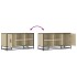 Banco zapatero madera de ingeniería roble sonoma 100x40x53,5