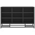 Banco zapatero madera de ingeniería y metal negro 84x40x53,5