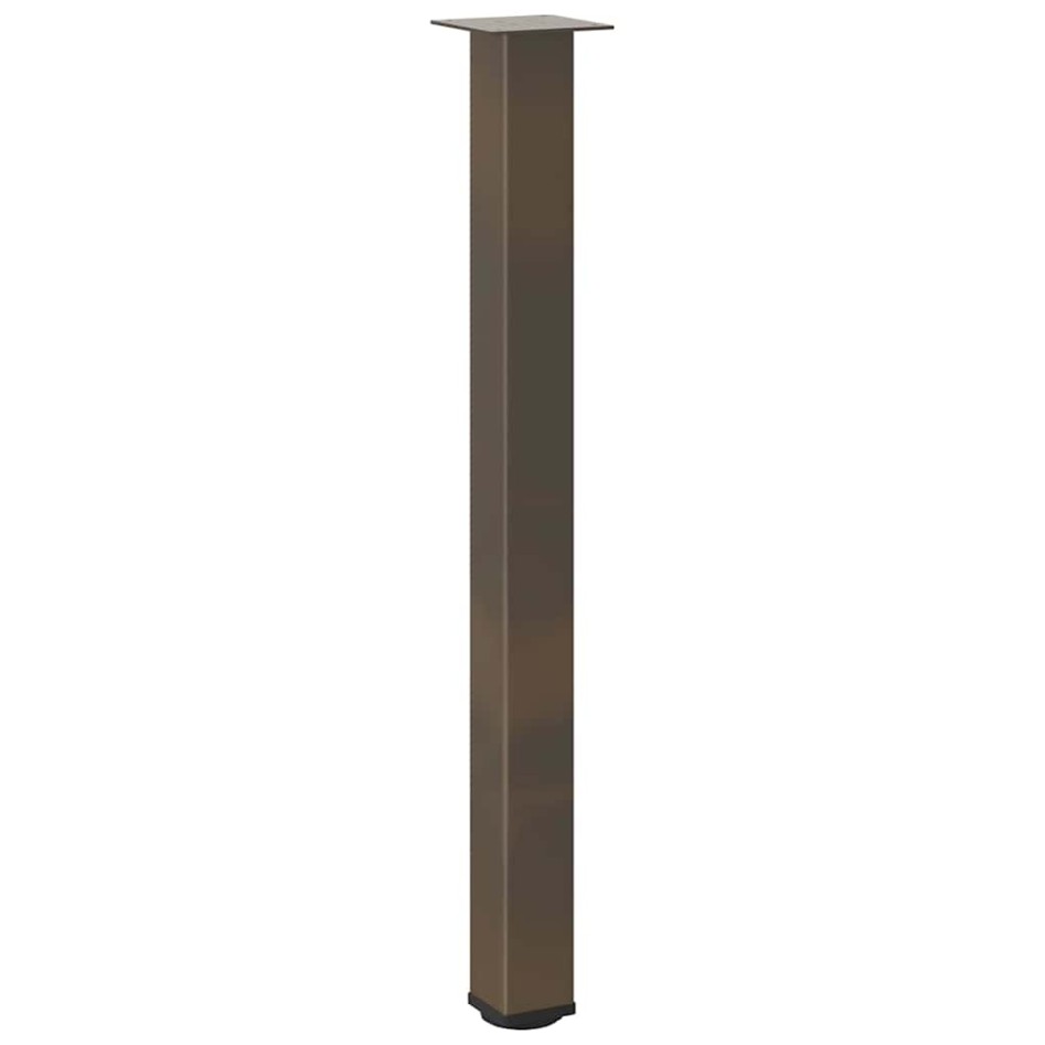 Patas para mesa de centro 4 uds acero acero natural 90-92