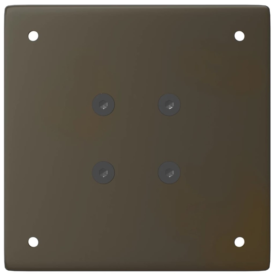 Patas para mesa de centro 4 uds acero acero natural 90-92