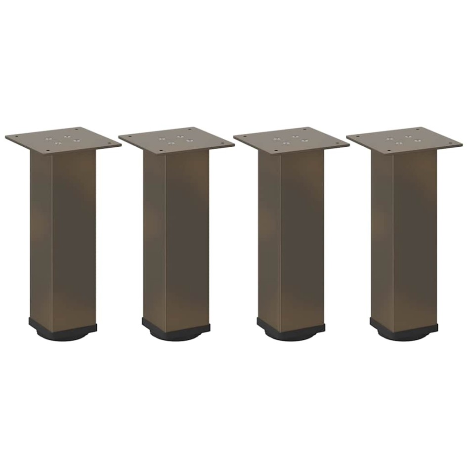 Patas para mesa de centro 4 uds acero acero natural 30-32