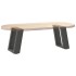 Patas de mesa centro forma U 2uds acero antracita 30x(30-31)