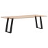 Patas para mesa comedor forma U 2uds acero negro