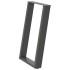 Patas para mesa comedor forma U 2uds antracita 50x(72-73)