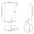 Patas para mesa comedor forma U 2uds antracita 50x(72-73)