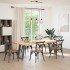 Patas para mesa comedor forma U 2uds antracita 60x(72-73)