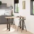 Patas para mesa de centro de acero natural 2 uds 60x(90-91)