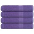 Toallas de sauna 4 uds 100% algodón morado 80x200 cm 360