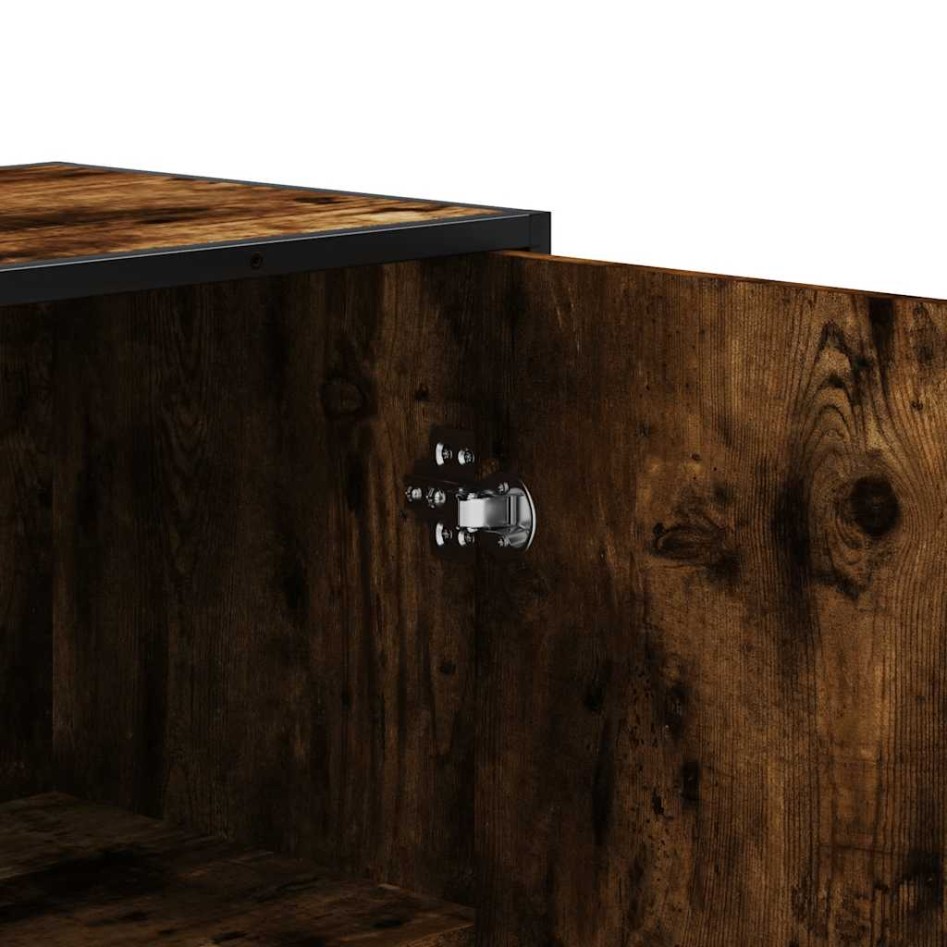 Aparador alto madera de ingeniería y metal 35,5x35x139