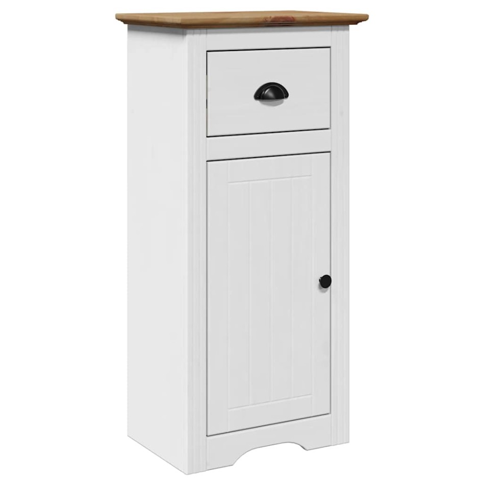 Mueble de baño BODO blanco y marrón 44x30x90