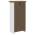 Mueble de baño BODO blanco y marrón 44x30x90