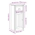 Mueble de baño BODO blanco y marrón 44x30x90