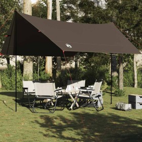 Lona de camping impermeable marrón 438x376x212