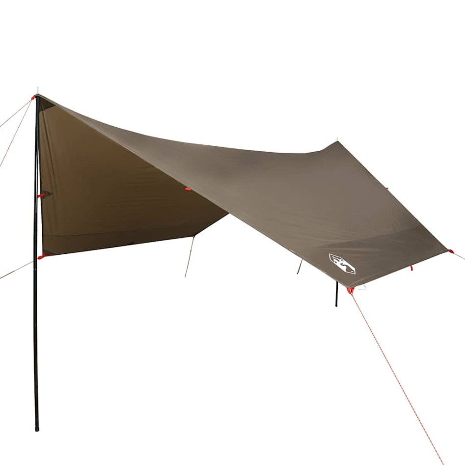 Lona de camping impermeable marrón 438x376x212