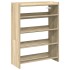 Mueble zapatero madera contrachapada roble sonoma 60x25x81