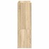 Mueble zapatero madera contrachapada roble sonoma 60x25x81