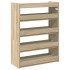 Mueble zapatero madera contrachapada roble sonoma 60x25x81