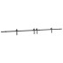 Kit de herrajes para puertas correderas acero negro 366