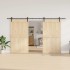 Kit de herrajes para puertas correderas acero negro 366