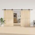 Kit de herrajes para puertas correderas acero negro 400