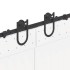 Kit de herrajes para puertas correderas acero negro 400