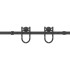 Kit de herrajes para puertas correderas acero negro 400
