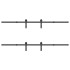 Kit de herrajes para puertas correderas acero negro 427