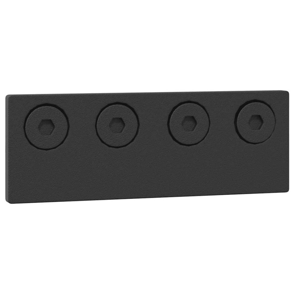 Kit de herrajes para puertas correderas acero negro 427