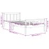 Estructura de cama sin colchón madera maciza marrón 75x190