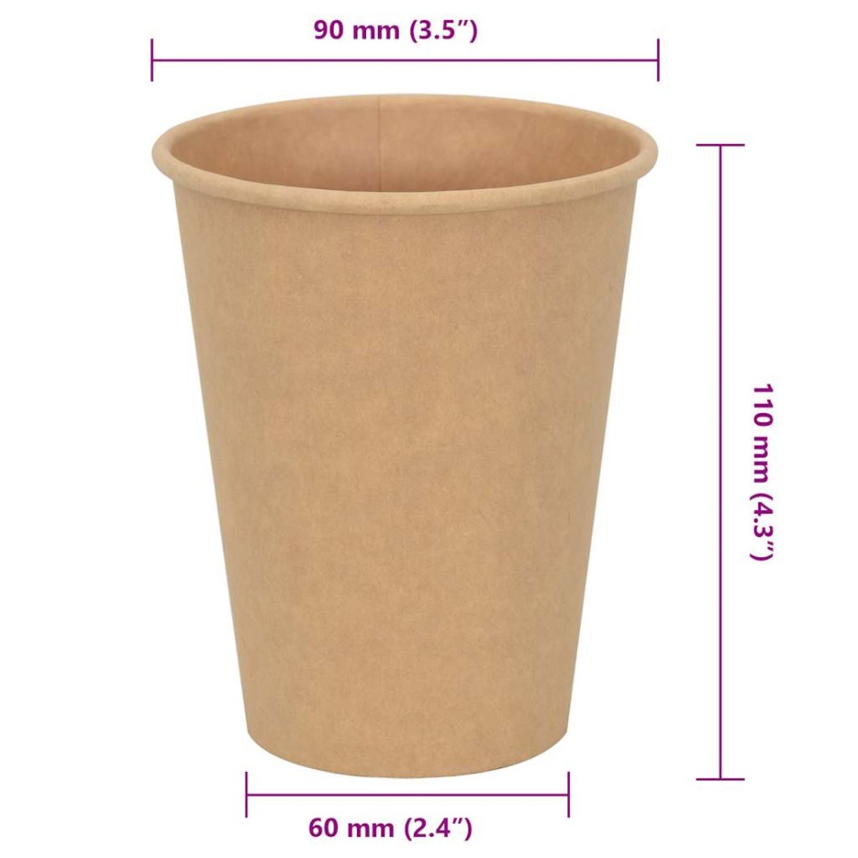 Tazas de café de papel 1000 uds 12oz 300ml