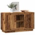 Aparador de madera de ingeniería envejecida 102x35x60