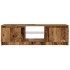 Mueble TV luces LED madera ingeniería envejecida 120x30x36