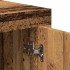 Aparador de madera contrachapada envejecida 80x40x75