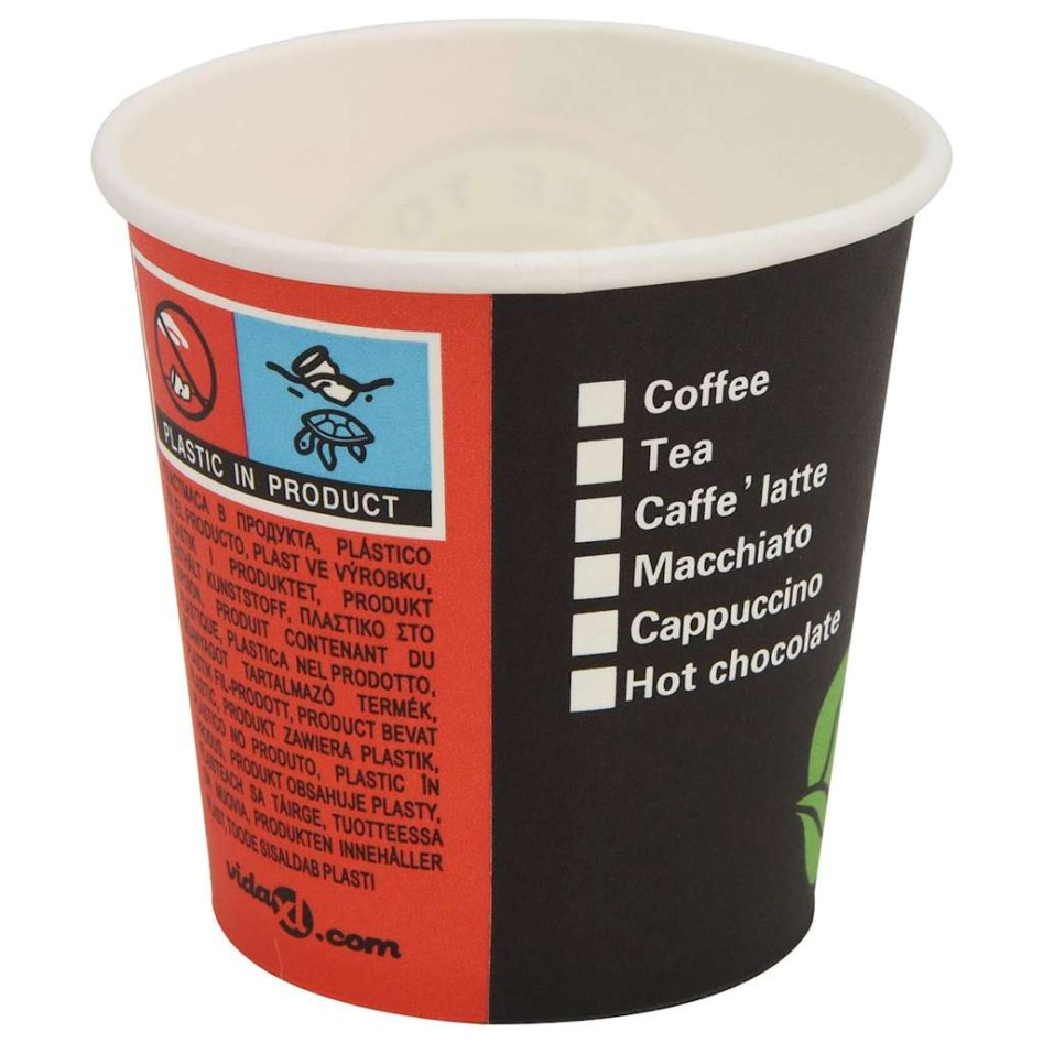 Vasos de café de papel con tapa 1000 uds 4oz