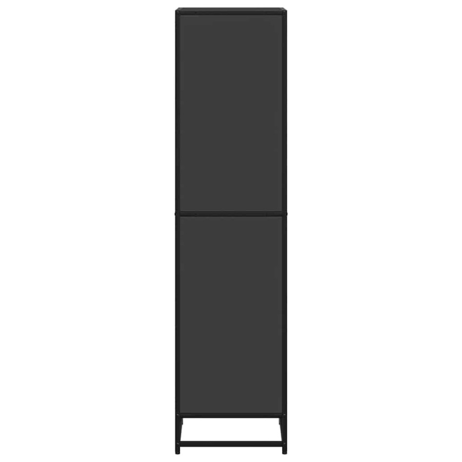 Estantería madera ingeniería negra 40x35x139